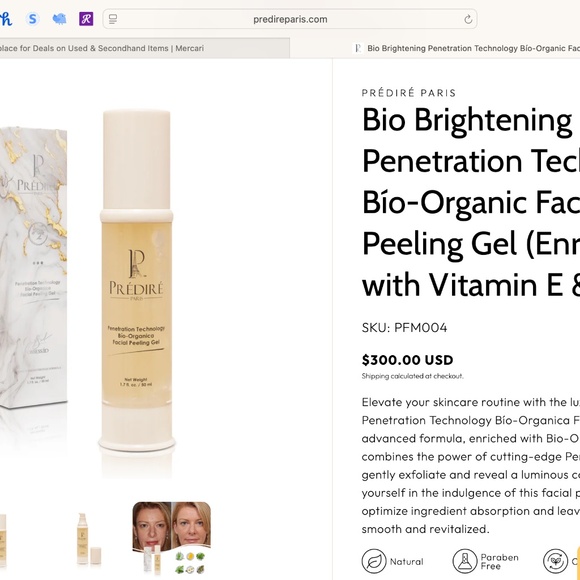 Predire Paris Facial Peeling Gel Luxury Skin Care NWT UNOPENED - Picture 3 of 4